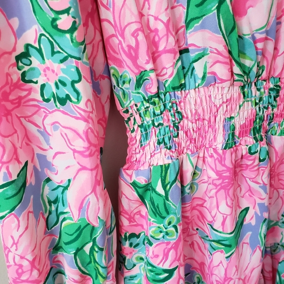 Lilly Pulitzer Cristiana Stretch Mini Dress Size 00 pink blossom try you - Picture 5 of 9